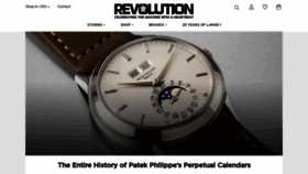 What Shop.revolution.watch website looked like in 2020 (4 years ago)