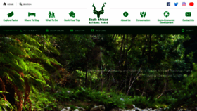 What Sanparks.org website looked like in 2020 (4 years ago)