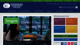 What Spartanburgcommunitycollege.com website looked like in 2020 (4 years ago)