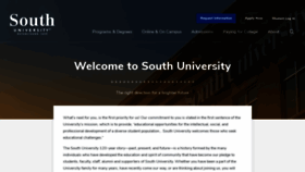 What Southuniversity.edu website looked like in 2020 (4 years ago)