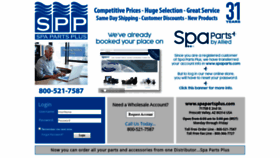 What Spapartsplus.com website looked like in 2020 (4 years ago)