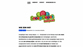 What Snoepdepot.be website looked like in 2020 (4 years ago)