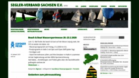 What Segeln-sachsen.de website looked like in 2020 (4 years ago)