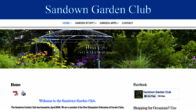 What Sandowngardenclub.org website looked like in 2020 (4 years ago)