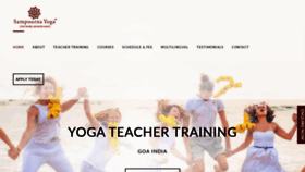What Sampoornayoga.com website looked like in 2020 (4 years ago)
