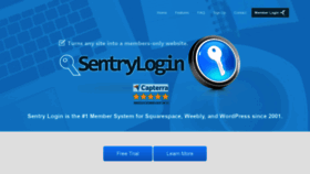 What Sentrylogin.com website looked like in 2020 (4 years ago)