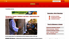 What Spanienlive.com website looked like in 2020 (4 years ago)
