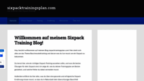 What Sixpacktrainingsplan.com website looked like in 2020 (4 years ago)