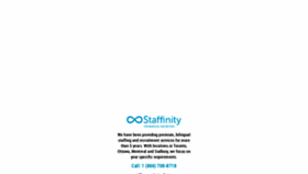 What Staffinity.ca website looked like in 2020 (4 years ago)