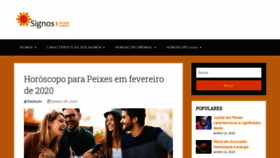 What Signos.com.br website looked like in 2020 (4 years ago)