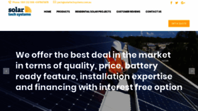 What Solartechsystems.com.au website looked like in 2020 (4 years ago)