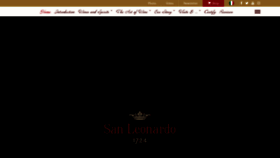 What Sanleonardo.it website looked like in 2020 (4 years ago)
