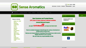 What Sensearomatics.net website looked like in 2020 (4 years ago)