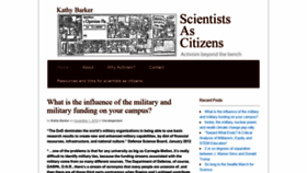 What Scientistsascitizens.org website looked like in 2020 (4 years ago)