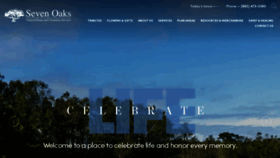 What Sevenoaksfuneralhome.com website looked like in 2020 (4 years ago)