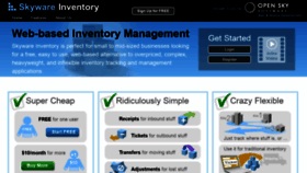 What Skywareinventory.com website looked like in 2020 (4 years ago)