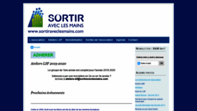 What Sortiraveclesmains.com website looked like in 2020 (4 years ago)