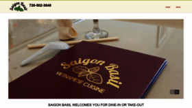 What Saigonbasilrestaurant.com website looked like in 2020 (4 years ago)