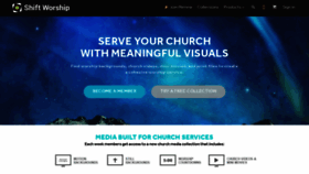 What Shiftworship.com website looked like in 2020 (4 years ago)