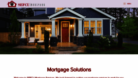 What Sefcumortgageservices.com website looked like in 2020 (4 years ago)
