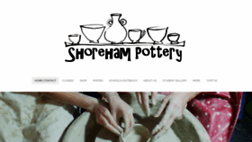 What Shorehampottery.com website looked like in 2020 (4 years ago)