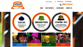What Schoolsunhats.com.au website looked like in 2020 (4 years ago)