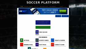 What Soccerplatform.me website looked like in 2020 (5 years ago)