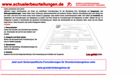 What Schuelerbeurteilungen.de website looked like in 2020 (4 years ago)
