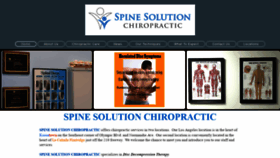 What Spinesolutionchiro.com website looked like in 2020 (4 years ago)