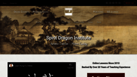 What Spiritdragoninstitute.com website looked like in 2020 (4 years ago)