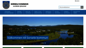 What Sorsele.se website looked like in 2020 (4 years ago)