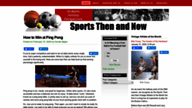 What Sportsthenandnow.com website looked like in 2020 (4 years ago)