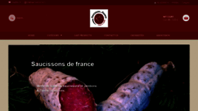 What Saucisson-de-france.fr website looked like in 2020 (4 years ago)