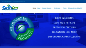 What Swiftdrycarpetcleaning.com website looked like in 2020 (4 years ago)