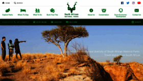 What Sanparks.com website looked like in 2020 (4 years ago)