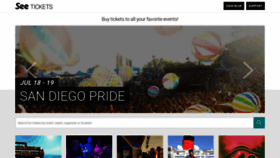 What Seetickets.us website looked like in 2020 (4 years ago)