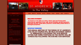 What Saintandrewsinthevalley.org website looked like in 2020 (4 years ago)