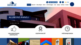 What Sistemlux.rs website looked like in 2020 (5 years ago)