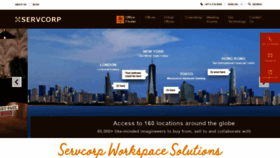 What Servcorp.ae website looked like in 2020 (4 years ago)