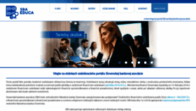 What Sbaeduca.sk website looked like in 2020 (4 years ago)
