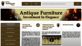 What Sellingantiquesshop.co.uk website looked like in 2020 (4 years ago)