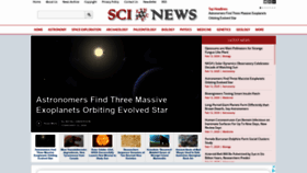 What Sci-news.com website looked like in 2020 (5 years ago)