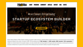 What Startupstadium.tw website looked like in 2020 (4 years ago)