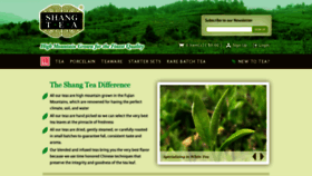 What Shangtea.com website looked like in 2020 (4 years ago)