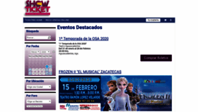 What Showticket.com.mx website looked like in 2020 (4 years ago)