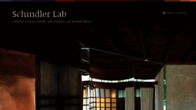 What Schindlerlab.org website looked like in 2020 (4 years ago)