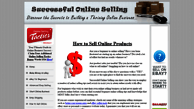 What Successfulonlineselling.com website looked like in 2020 (4 years ago)