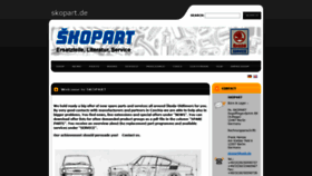 What Skopart.de website looked like in 2020 (4 years ago)