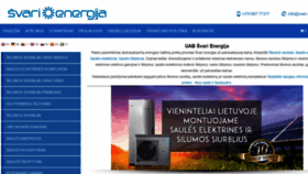 What Svarienergija.lt website looked like in 2020 (4 years ago)