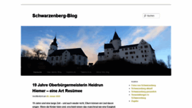 What Schwarzenberg-blog.de website looked like in 2020 (4 years ago)
